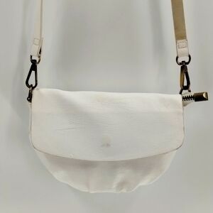 Anthropologie Emma convertible belt bag white two adjustable straps only